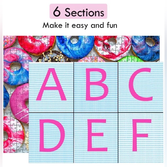 1 piece missing - 500 Piece Jigsaw Puzzle - “Donuts” for Ages 12+ - Family Fun - Picture 5 of 6